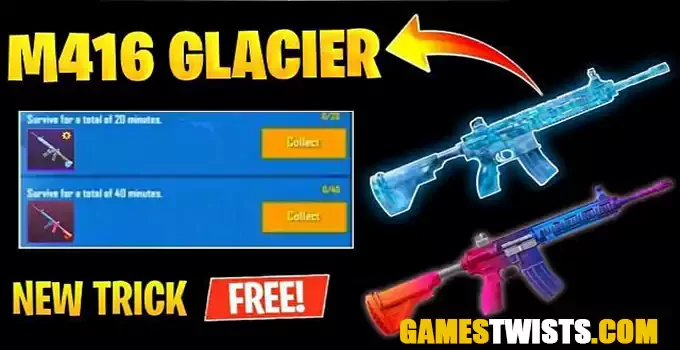 How to Get M416 glacier skin in PUBG Mobile, gamestwists.com