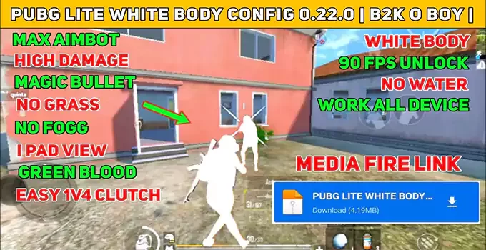 Latest PUBG Lite White Body Config File Download 2022