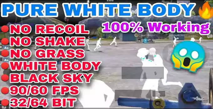 PUBG Global White Body No Recoil Config file Download